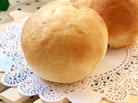 1時間で完成♫ふんわり♡基本の丸パン